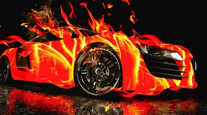 Fire car