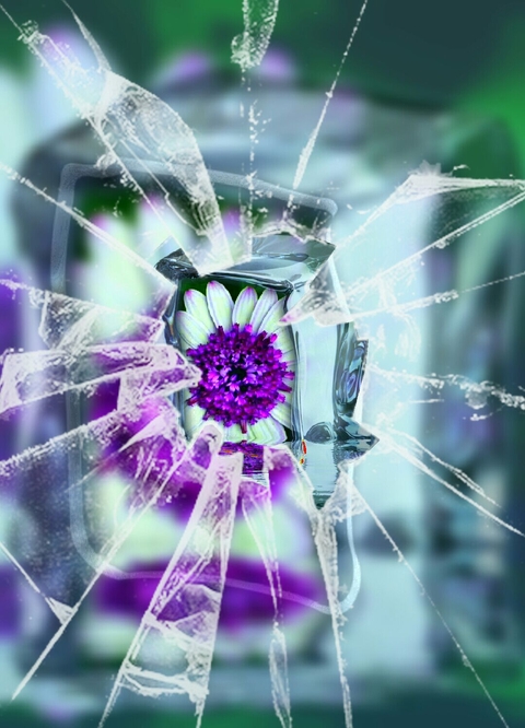 Hinter Glas