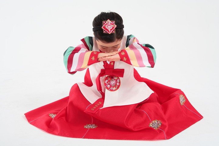 Family in Korean Dress