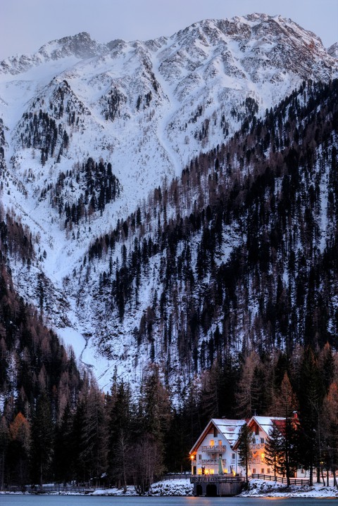 In winter mountains