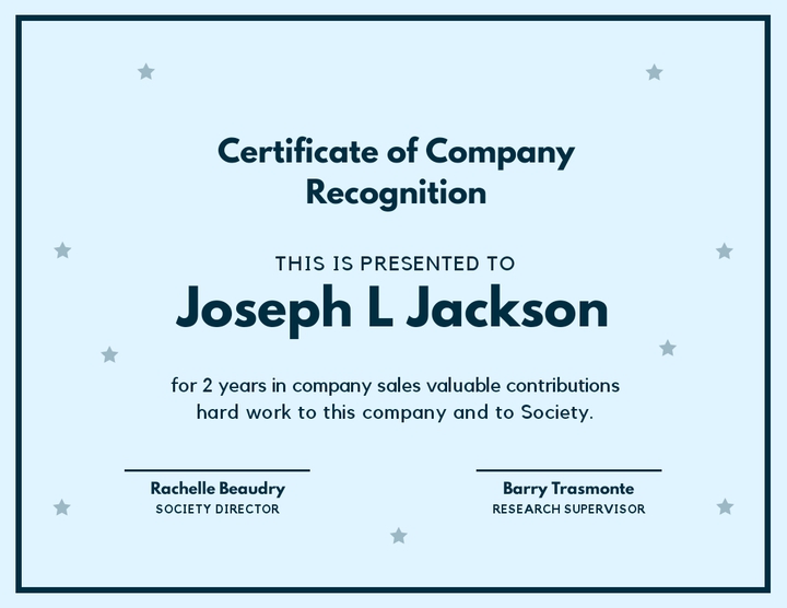 CONGRATS TO JOSEPH L JACKSON FOR YOUR HARD WORK