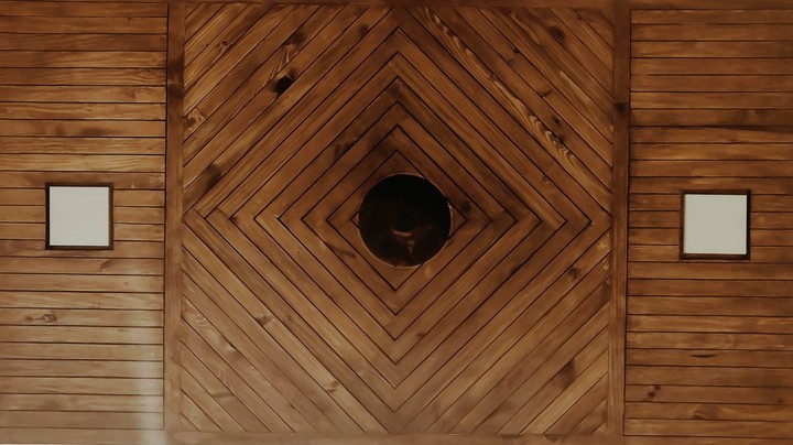wooden ceiling