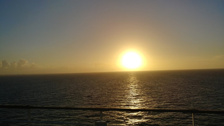 Sunset on a cruise