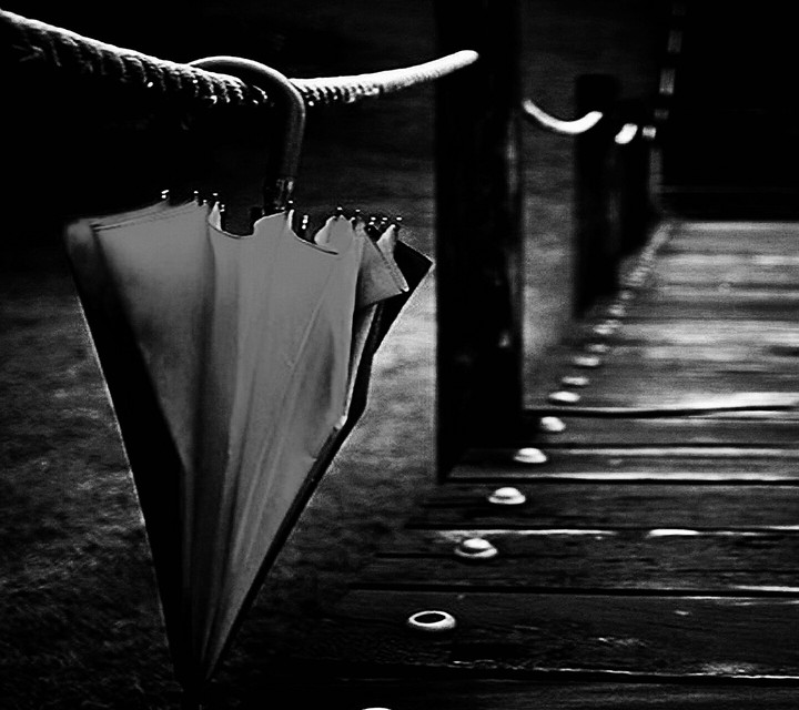black umbrella