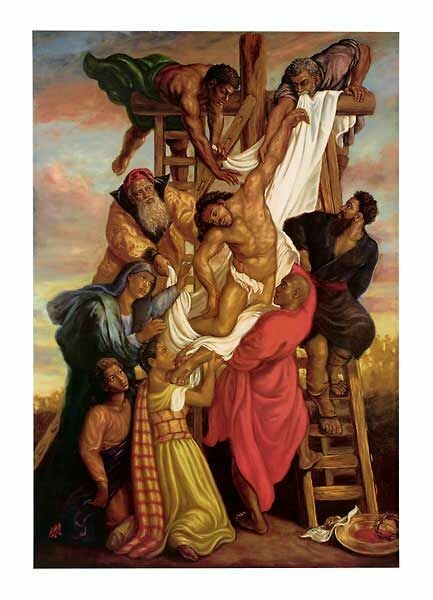Jesus removed from the cross