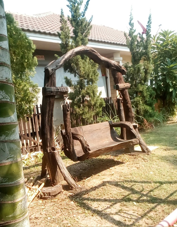 Wooden swing