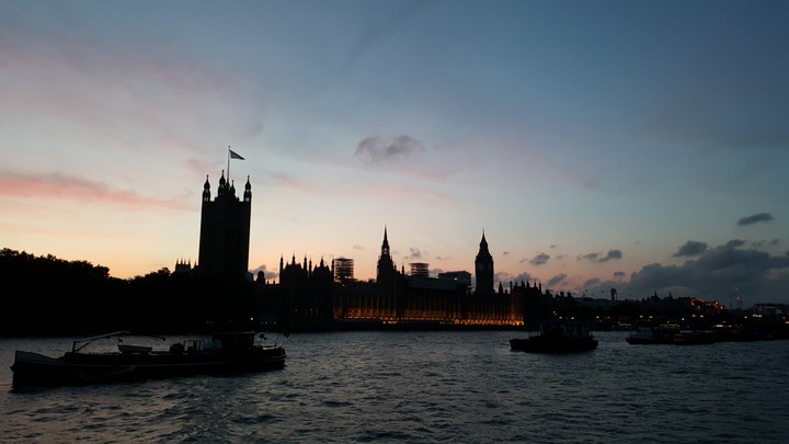 British Parliment - Westminster Palace and Big Ben at sunset