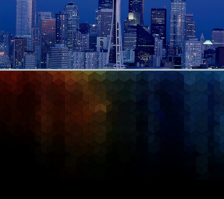 night life+dot pattern