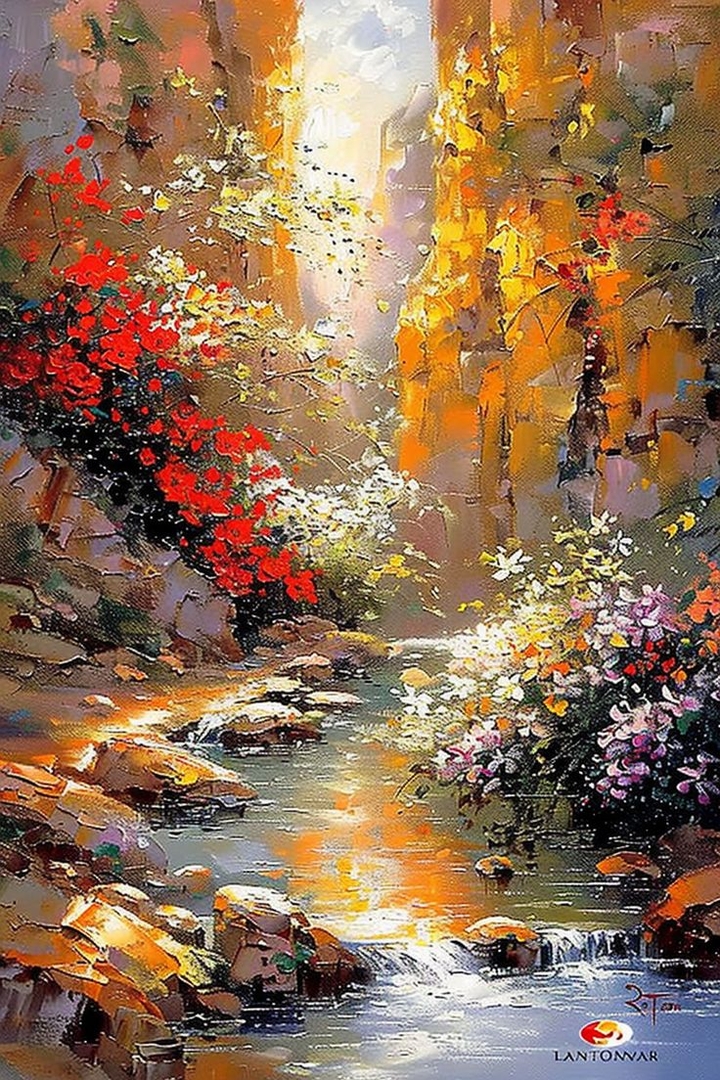Yellow, Art, Stream