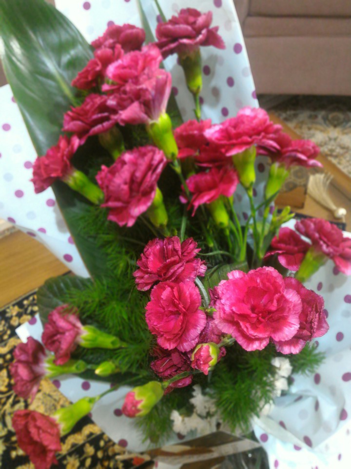 Flowers for my dear wife. She is so cute and kind i love she