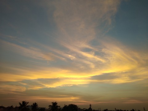 Golden clouds