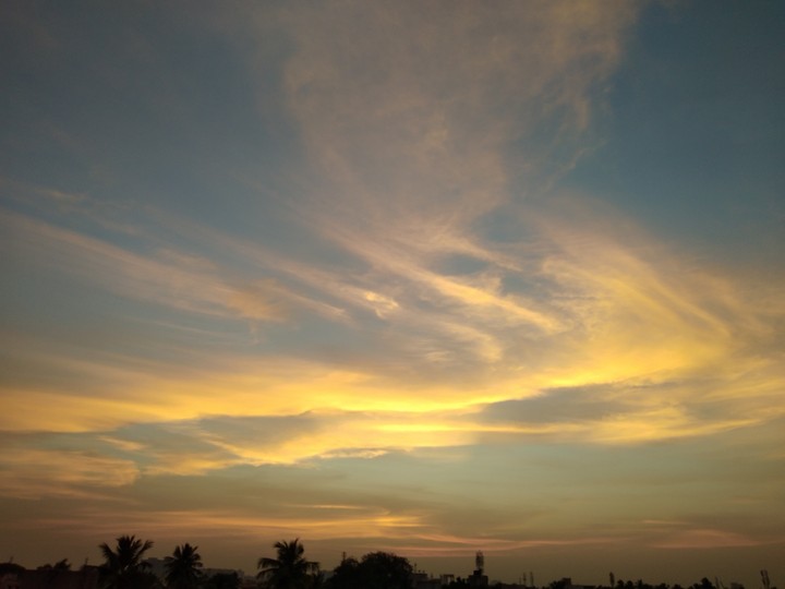 Golden clouds
