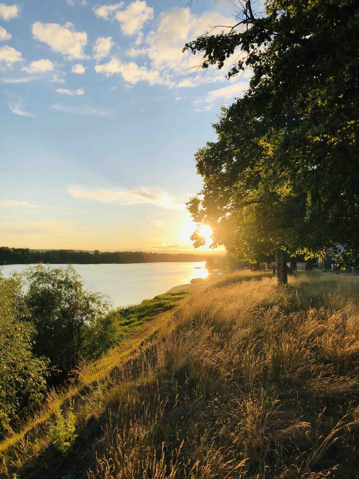 Sunset on the Volga
