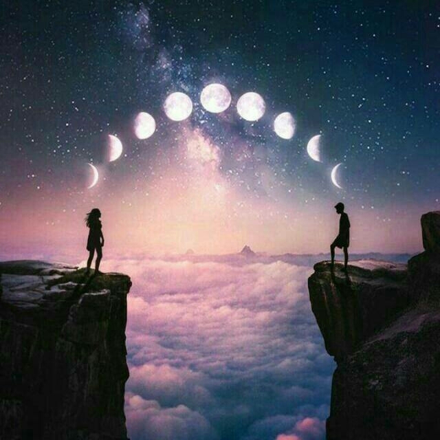 love, moon
