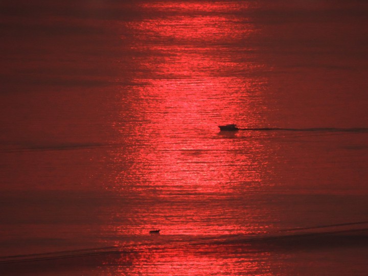 fire sunset