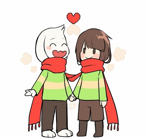 Chara and Asriel