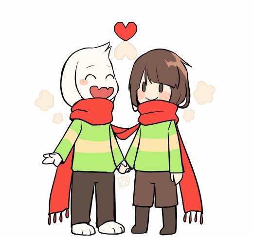 Chara and Asriel