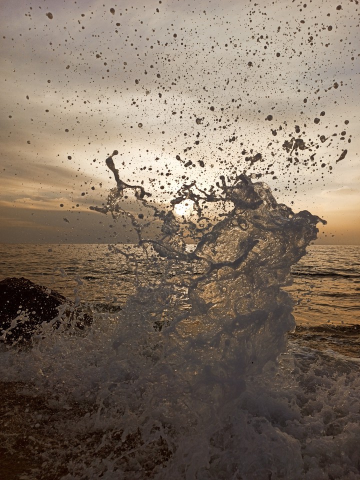 sea. sunset.  natural.