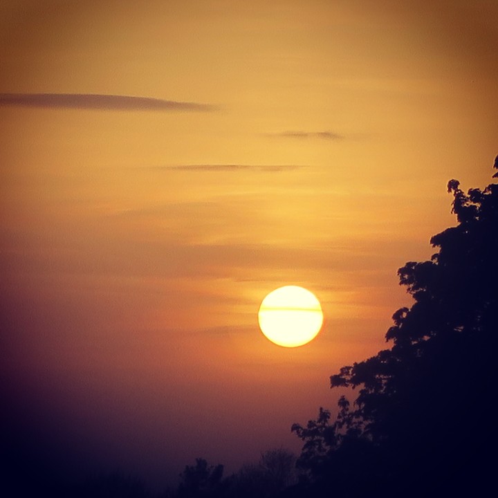 coucher de soleil sur Arras