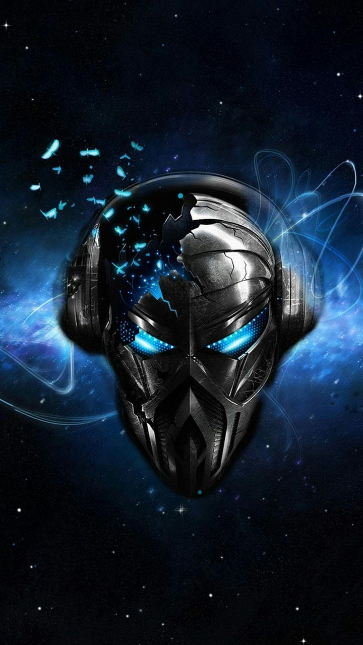blue skull