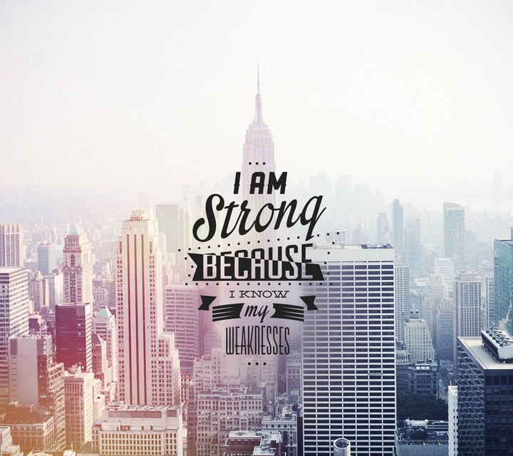 i am strong because i know my .......