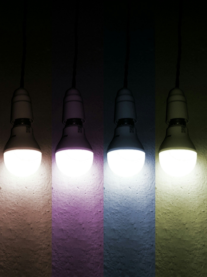 Colourful light.