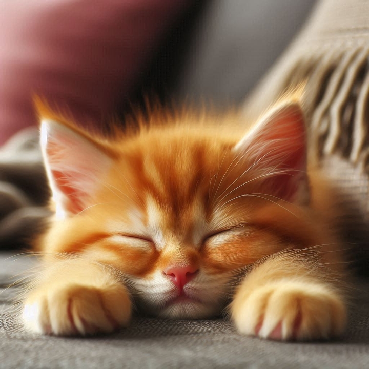 Sleepy kitten