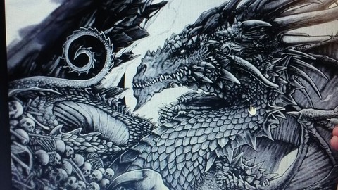scary adult male dragon
