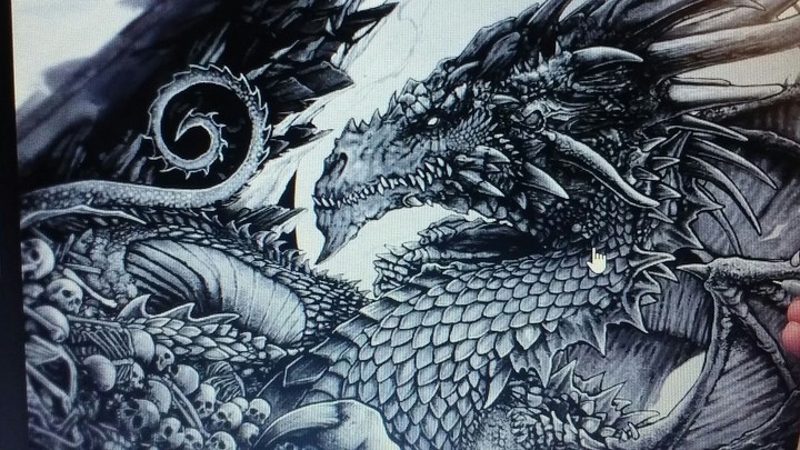 scary adult male dragon