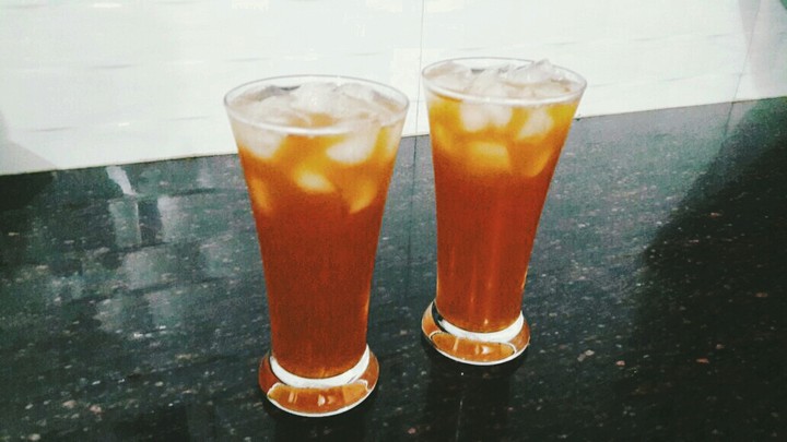 fresh icy cold tea