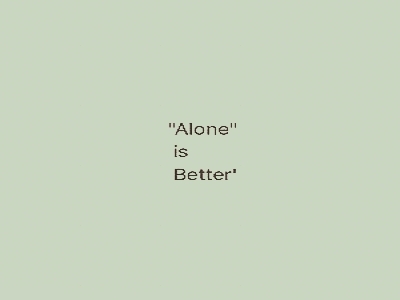 alone❤