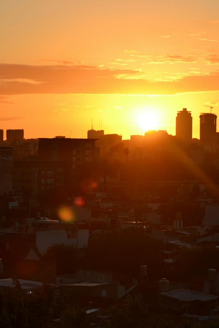 amanecer en la ciudad