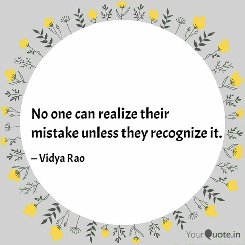 Realize Mistakes!