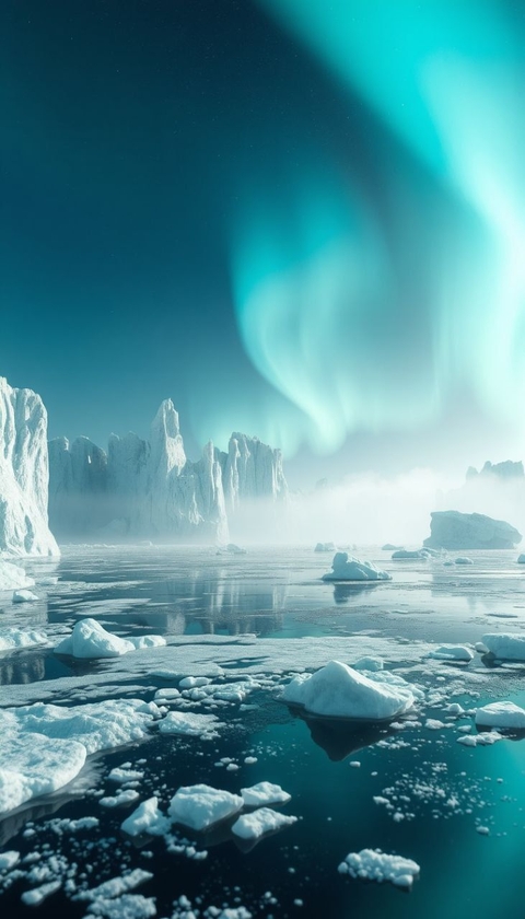 тапети iceberg, winter