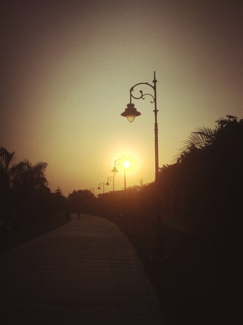 sun set evening