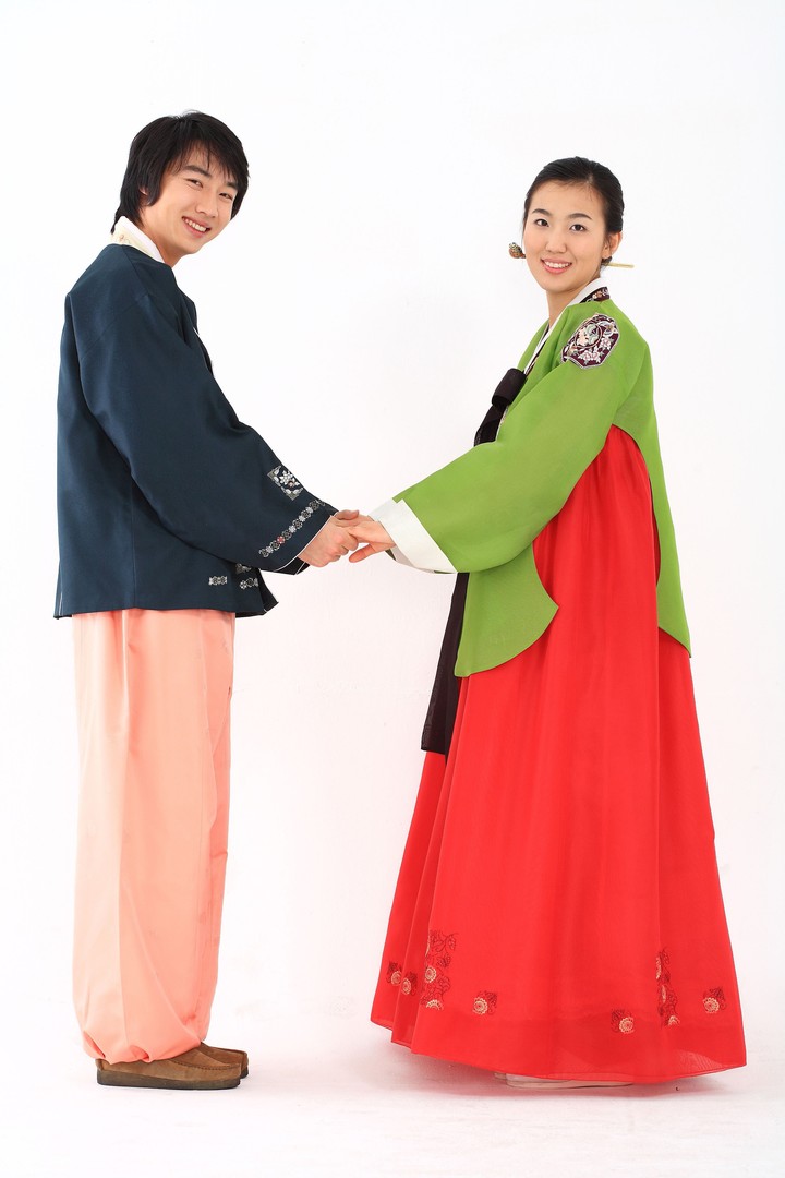Couple in Korean Dress I
