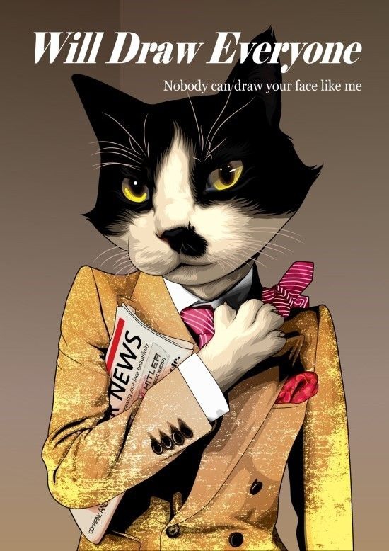 Cat gentleman