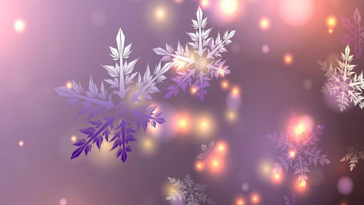 Shining snowflakes