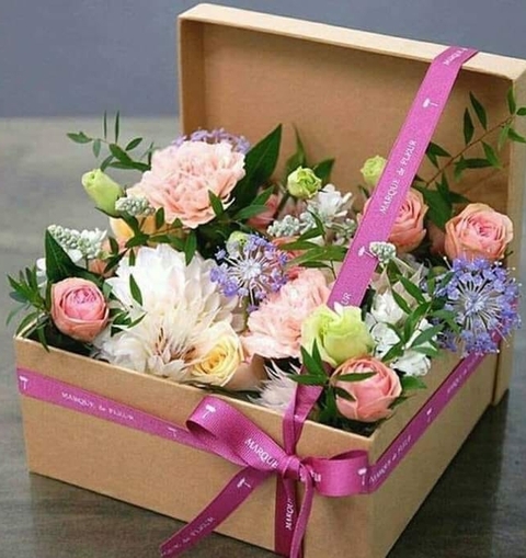 box of flowers