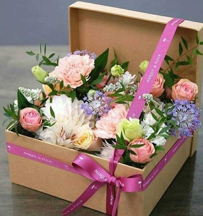 box of flowers