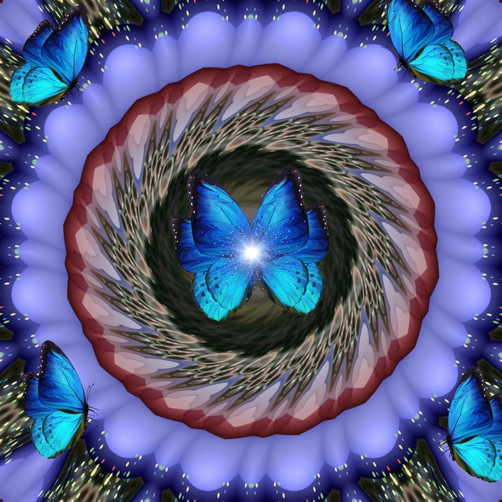 Blau....