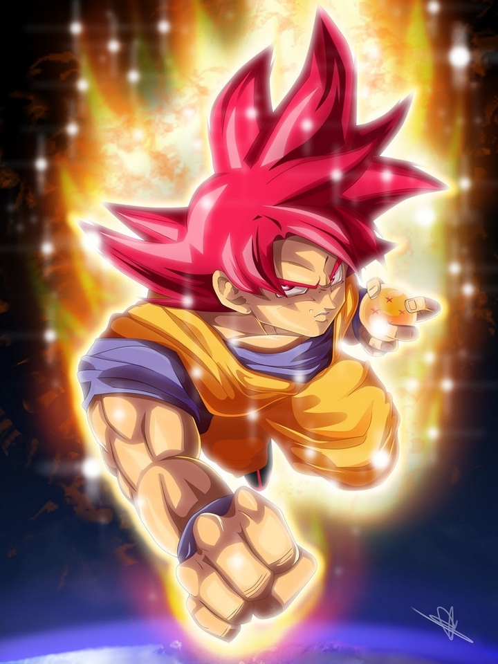 ssj g red goku
