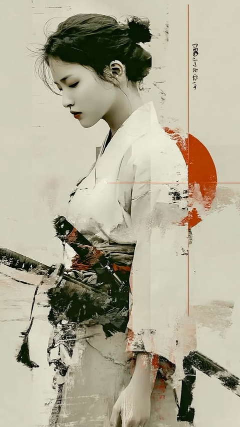 papéis de parede Kimono, shimada