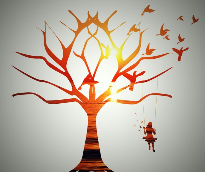 Silhouette tree.