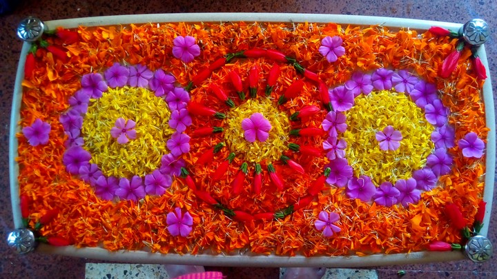 Flower Rangoli!!