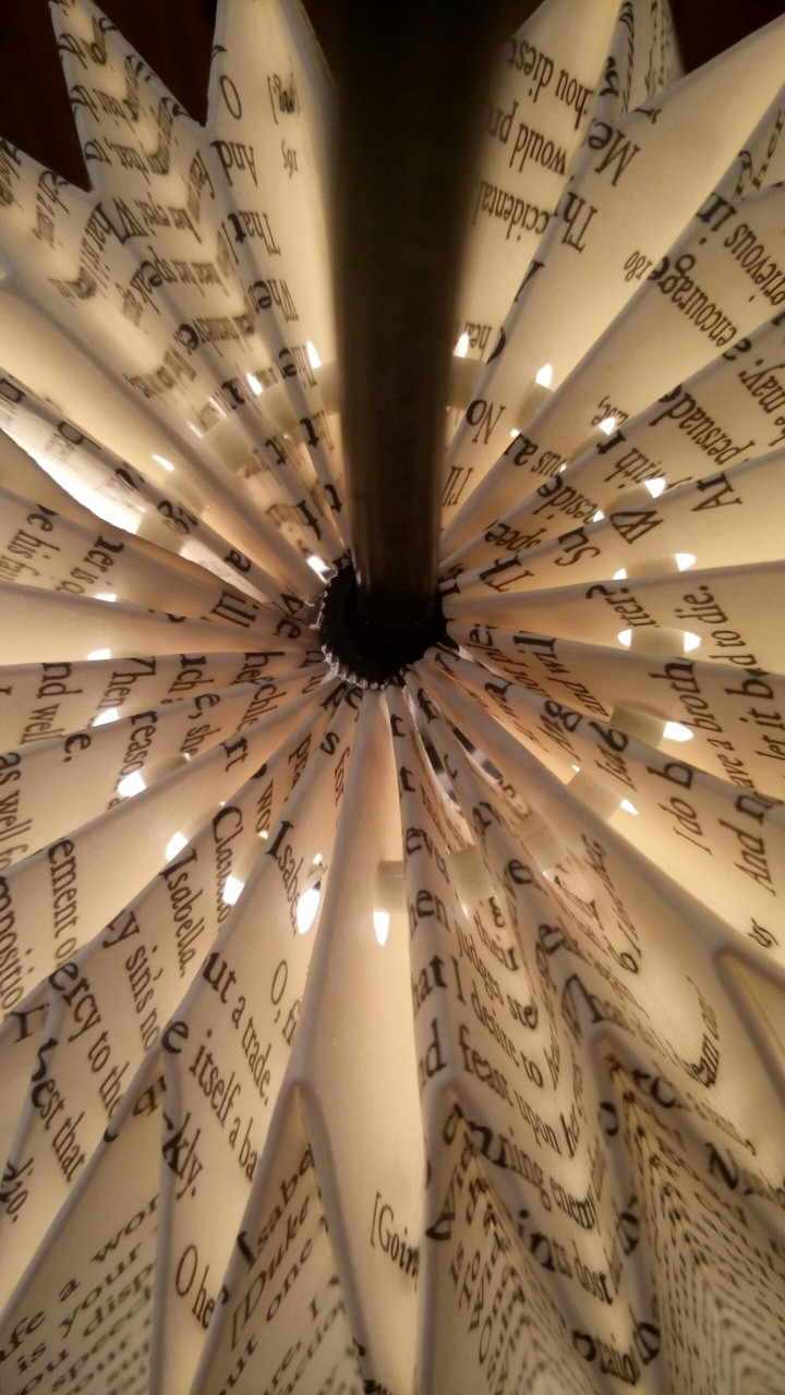lamp of a book