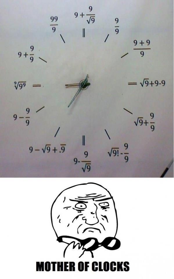 mathematical clock!!