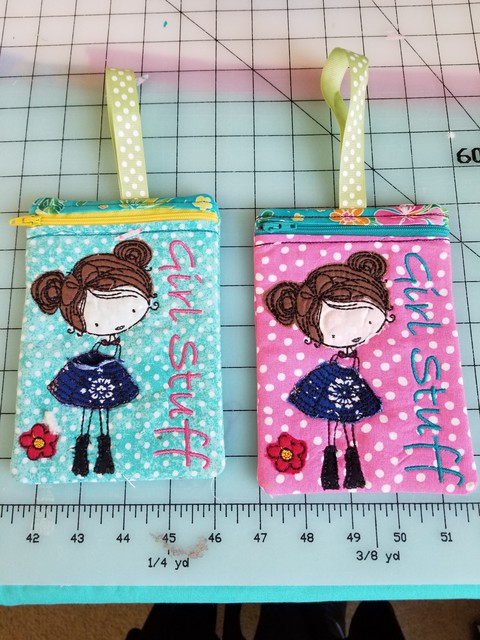 5 x 7 Girls Stuff Zip Bag