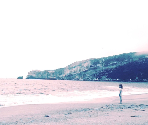 at the beach