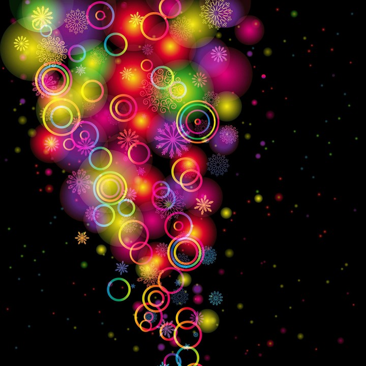 circle in dark